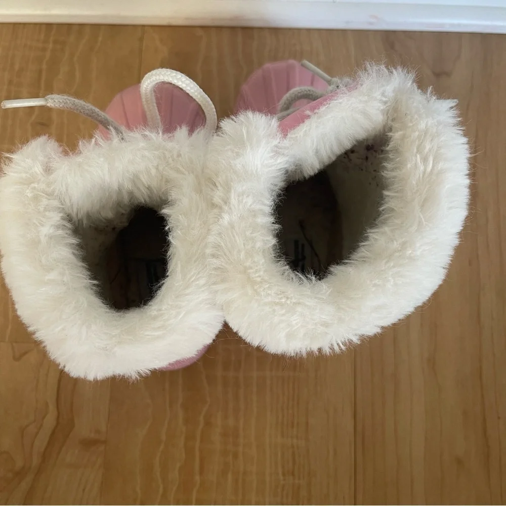 Juicy Couture JJK LIL ESCALON Pink Glitter Boots Snow Ski Winter Shoes Toddler